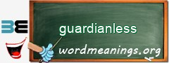 WordMeaning blackboard for guardianless